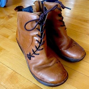 Bionica Corset Platform Wedge Bootie